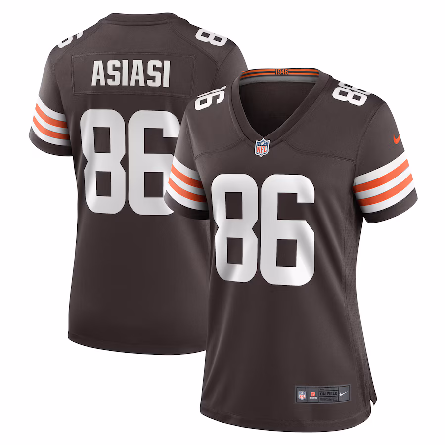 Women's Cleveland Browns Devin Asiasi Nike  Brown  Game Jersey - ujerseystore