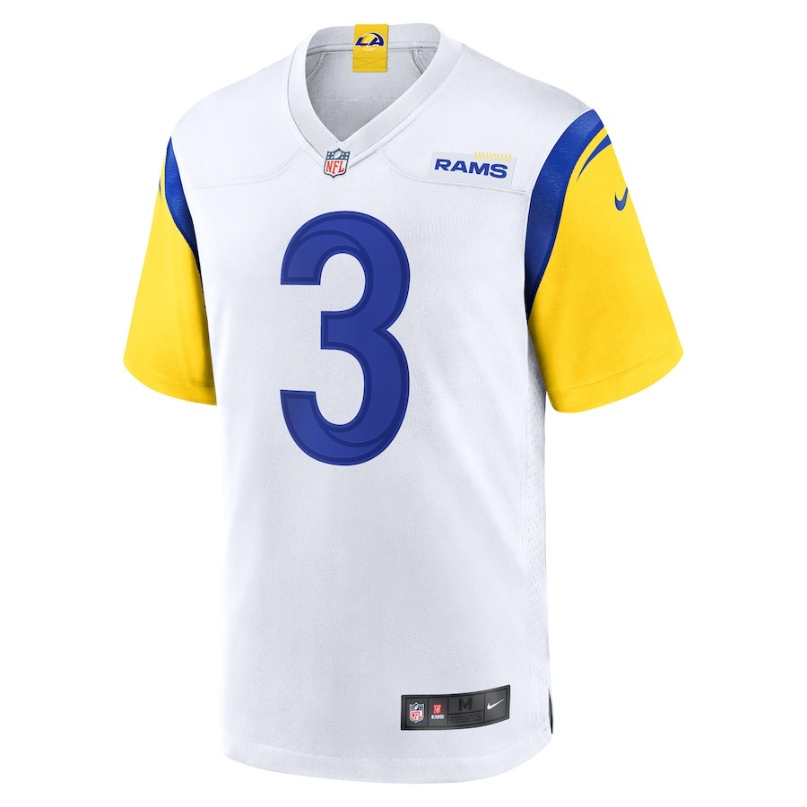 Men's Los Angeles Rams Cam Akers Nike White Game Jersey - ujerseystore