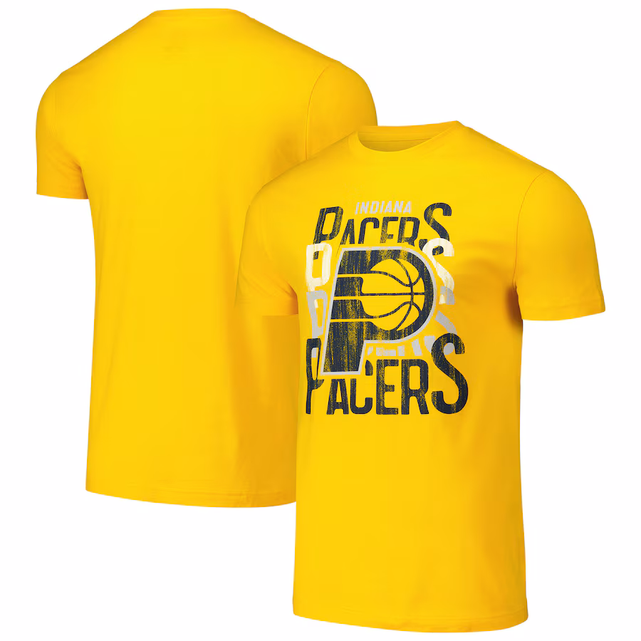 Unisex Indiana Pacers Stadium Essentials Gold Dedication T-Shirt - ujerseystore