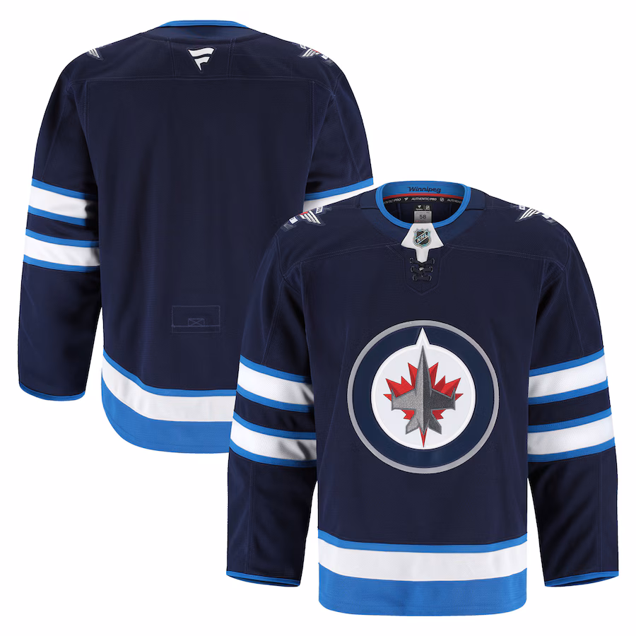 Men's Winnipeg Jets Fanatics Navy Home Authentic Pro Jersey - ujerseystore