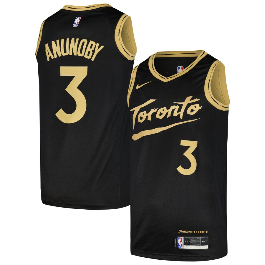 Men's Toronto Raptors OG Anunoby Nike Black Swingman Player Jersey - City Edition - ujerseystore