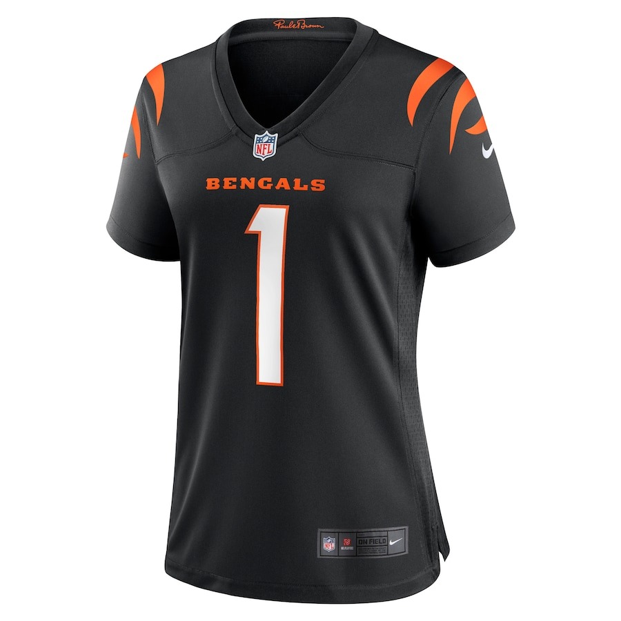 Women's Cincinnati Bengals Ja'Marr Chase Nike Black Game Jersey - ujerseystore