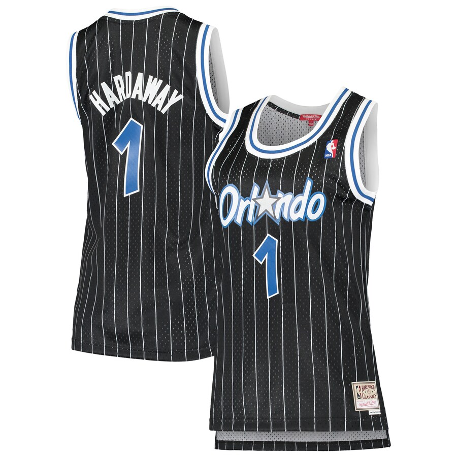 Women's Orlando Magic Penny Hardaway Mitchell & Ness Black 1994/95 Hardwood Classics Swingman Jersey - ujerseystore