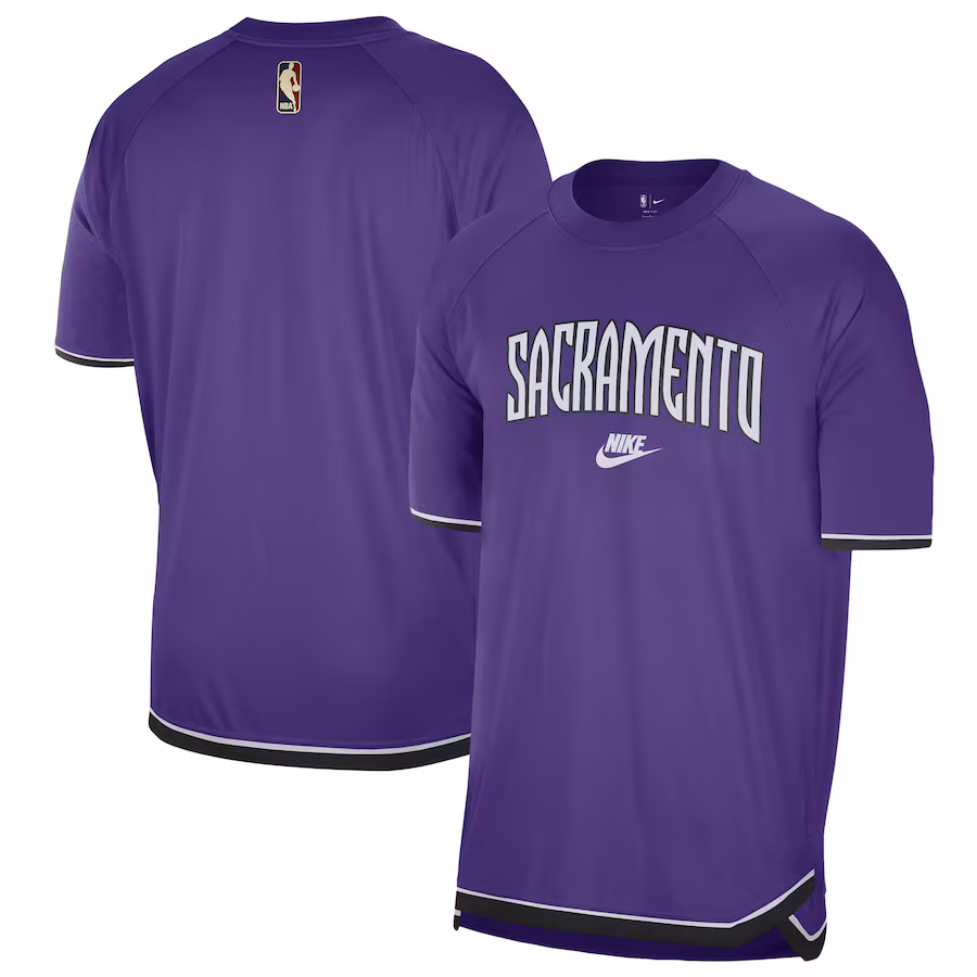 Men's Sacramento Kings  Nike Purple 2024/25 Classic Edition Pregame Shooting T-Shirt - ujerseystore