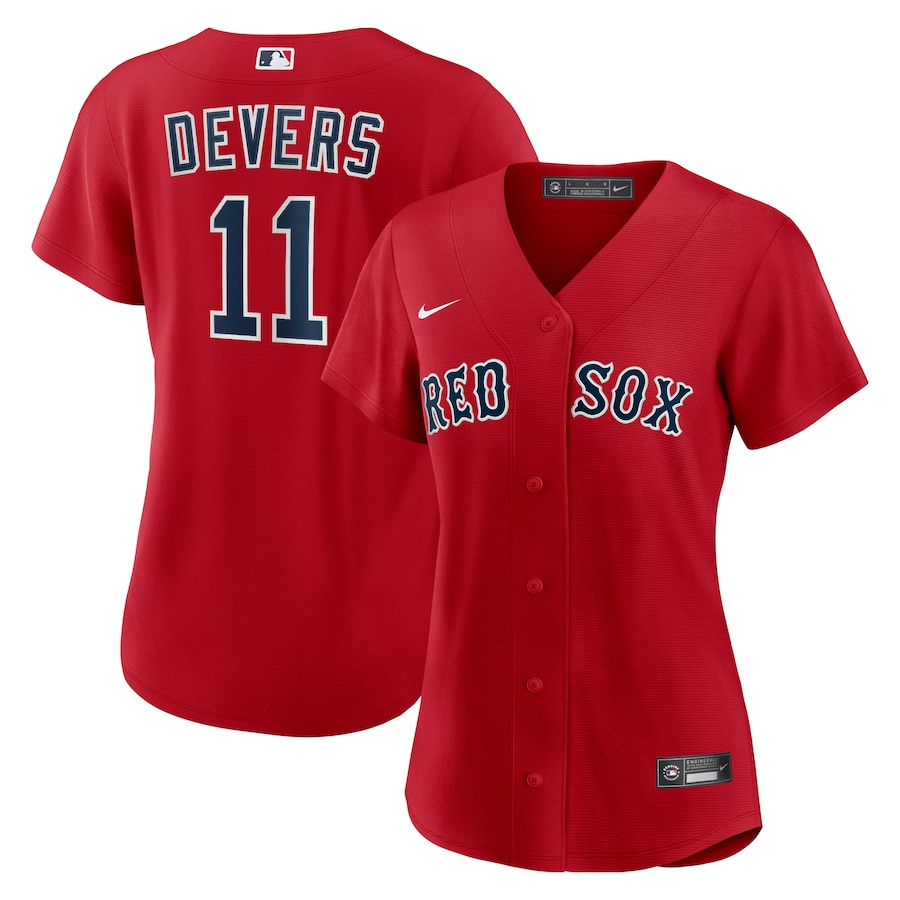 Women's Boston Red Sox Rafael Devers Nike Red Alternate Replica Player Jersey - ujerseystore