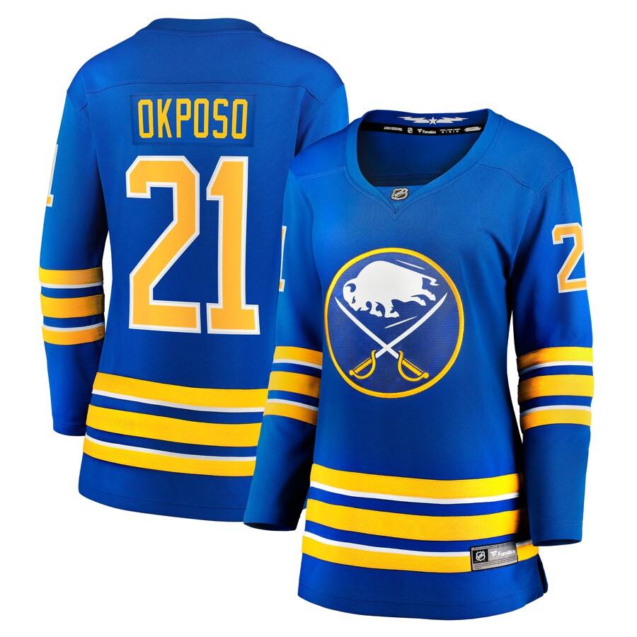 Women's Buffalo Sabres Kyle Okposo Fanatics Branded Royal Home Breakaway Jersey - ujerseystore