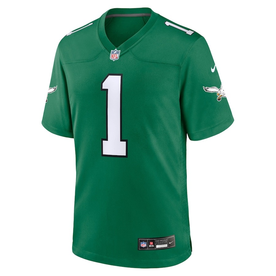 Men's Philadelphia Eagles Jalen Hurts Nike Kelly Green Alternate Game Player Jersey - ujerseystore