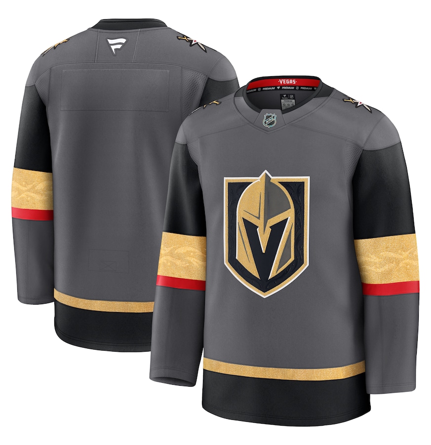 Men's Vegas Golden Knights Fanatics Gray Alternate Premium Jersey - ujerseystore