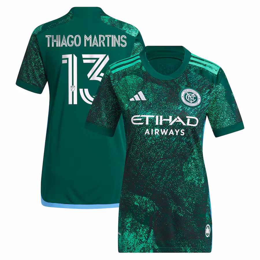 Women's New York City FC Thiago Martins adidas Green 2023 The Parks Replica Player Jersey - ujerseystore