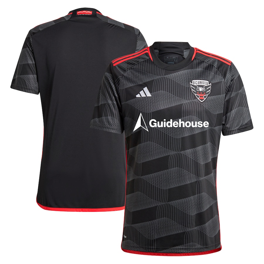 Men's D.C. United  adidas Black 2024 The Icon Kit Replica Jersey - ujerseystore