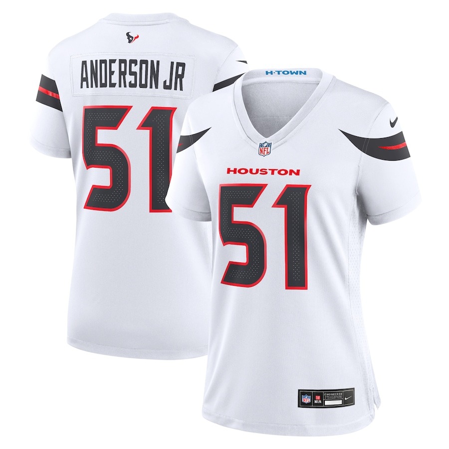 Women's Houston Texans Will Anderson Jr. Nike White Game Jersey - ujerseystore