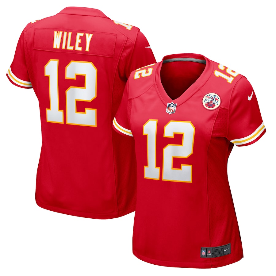Women's Kansas City Chiefs Jared Wiley Nike Red Game Jersey - ujerseystore