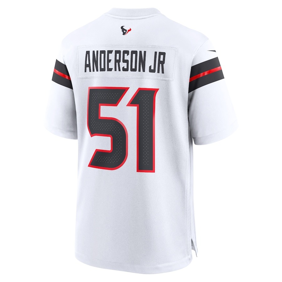 Men's Houston Texans Will Anderson Jr. Nike White Game Jersey - ujerseystore