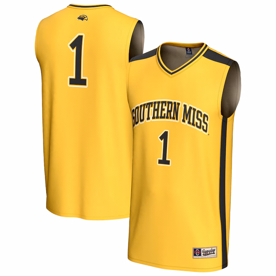 Youth GameDay Greats #1 Gold Southern Miss Golden Eagles Lightweight Basketball Fashion Jersey - ujerseystore