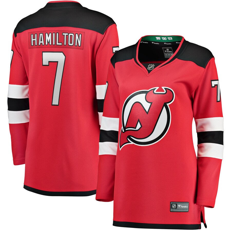 Women's New Jersey Devils Dougie Hamilton Fanatics Branded Red Breakaway Player Jersey - ujerseystore