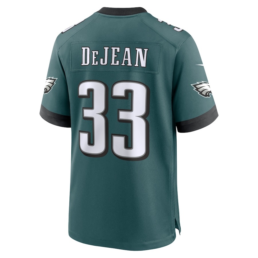Men's Philadelphia Eagles Cooper DeJean Nike Green 2024 NFL Draft Game Jersey - ujerseystore