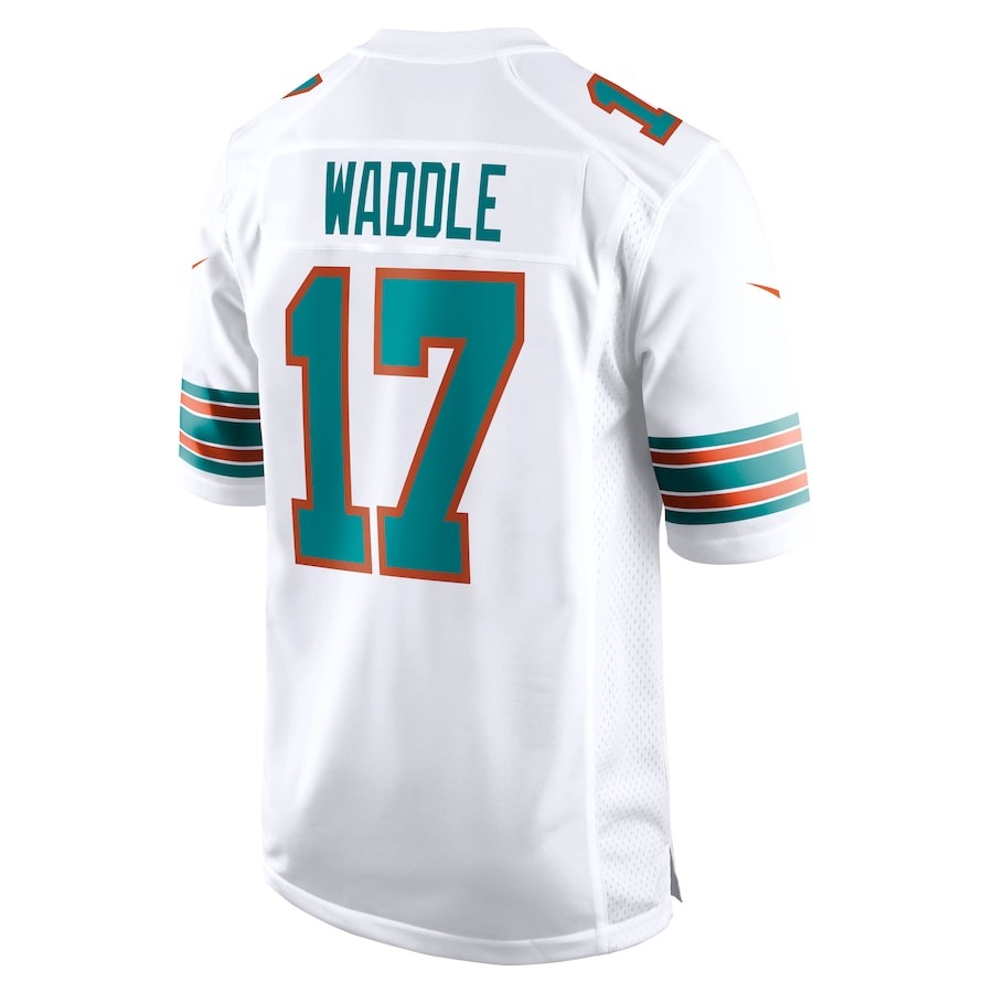 Men's Miami Dolphins Jaylen Waddle Nike White Game Jersey - ujerseystore