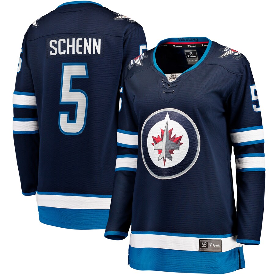 Women's Winnipeg Jets Luke Schenn Fanatics Navy Home Breakaway Player Jersey - ujerseystore
