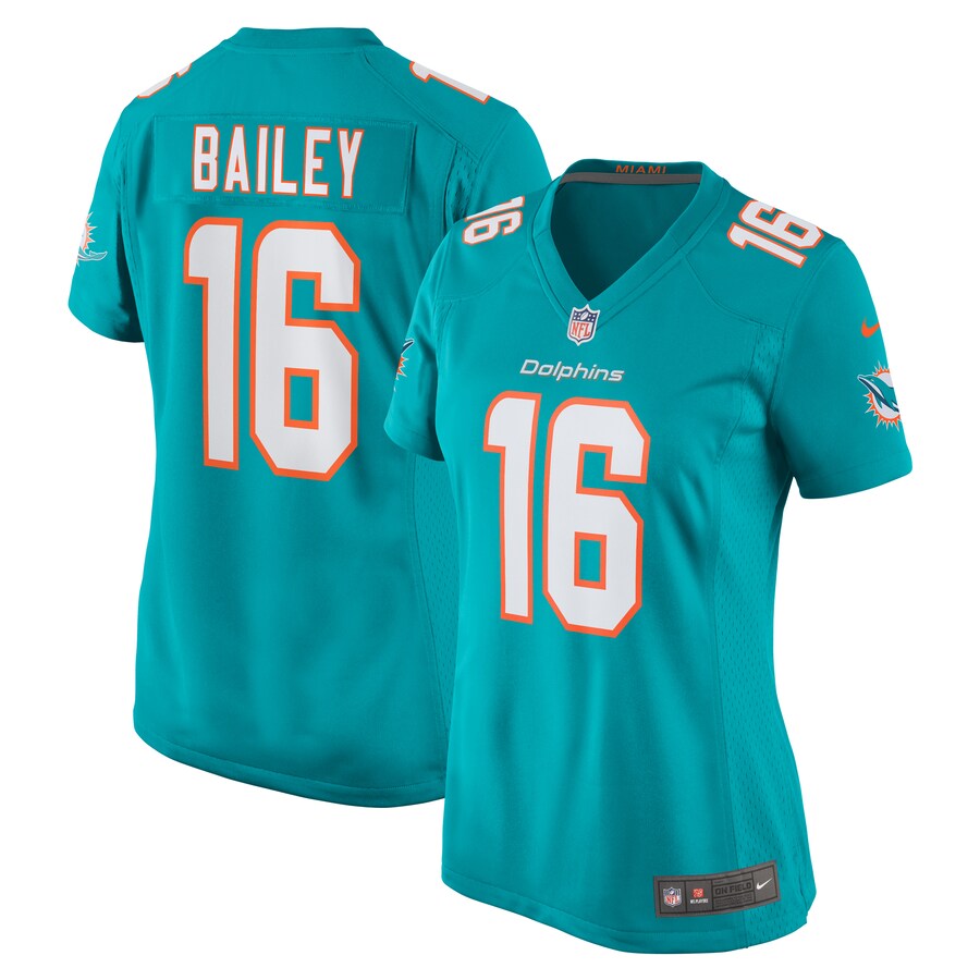 Women's Miami Dolphins Jake Bailey Nike Aqua Game Player Jersey - ujerseystore