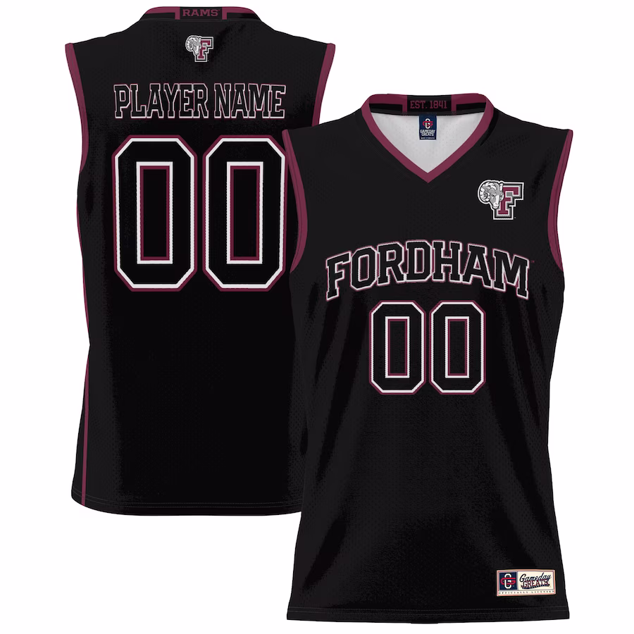 Fordham Rams GameDay Greats Unisex NIL Pick-A-Player Lightweight Women's Basketball Jersey - Black - ujerseystore