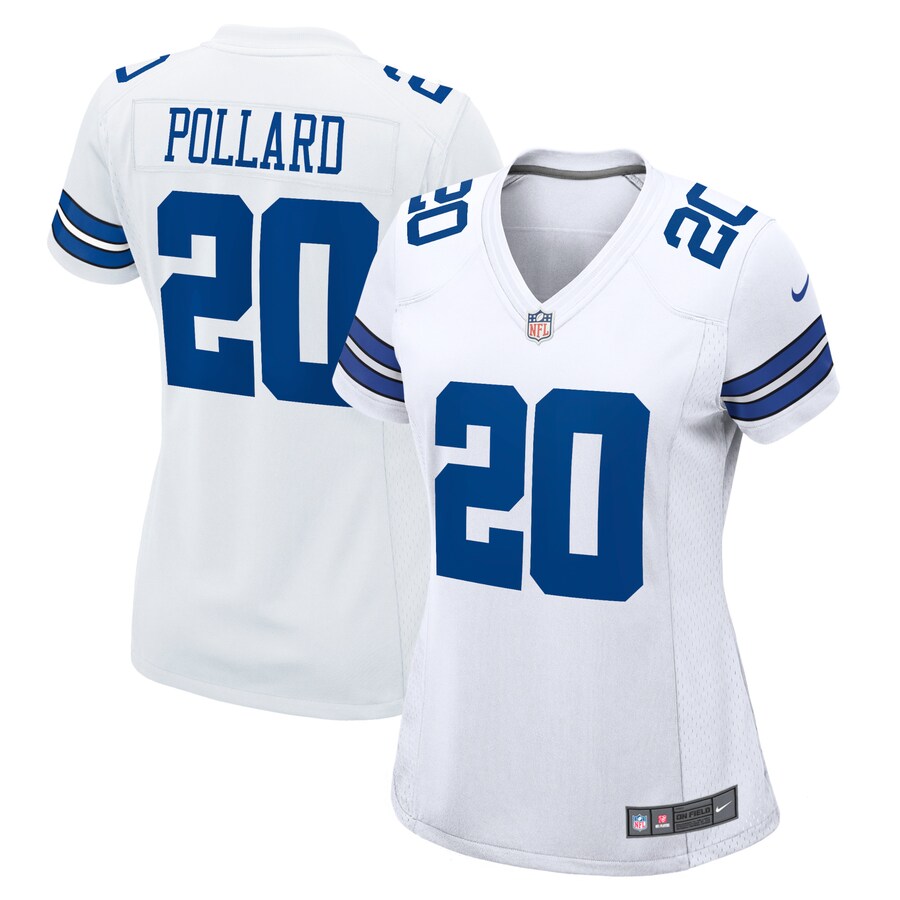 Women's Dallas Cowboys Tony Pollard Nike White Game Player Jersey - ujerseystore