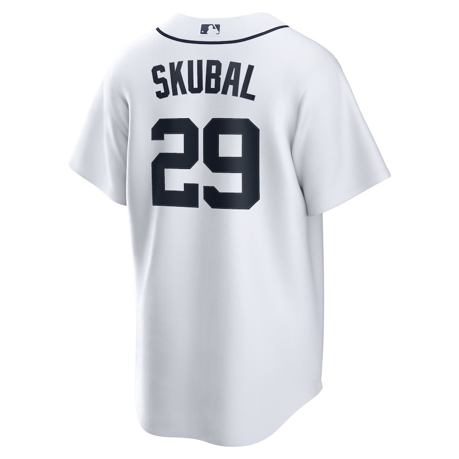 Men's Detroit Tigers Tarik Skubal Nike White Home Replica Jersey - ujerseystore
