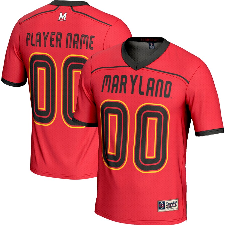 Maryland Terrapins GameDay Greats NIL Pick-A-Player Lightweight Lacrosse Jersey - Red - ujerseystore
