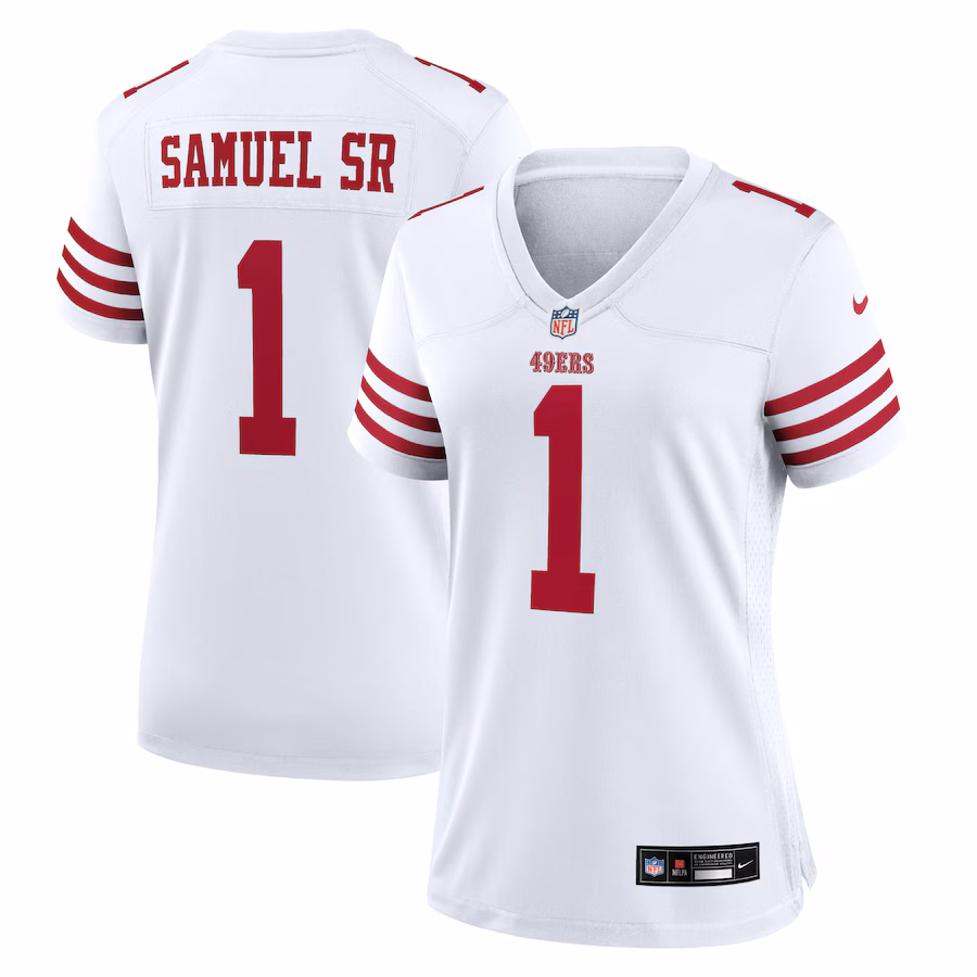 Women's San Francisco 49ers Deebo Samuel Sr Nike White Game Jersey - ujerseystore