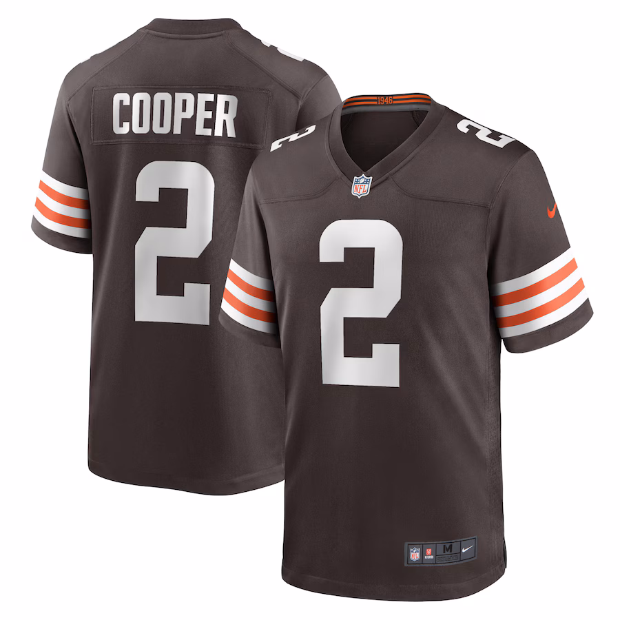Youth Cleveland Browns Amari Cooper Nike Brown Game Jersey - ujerseystore