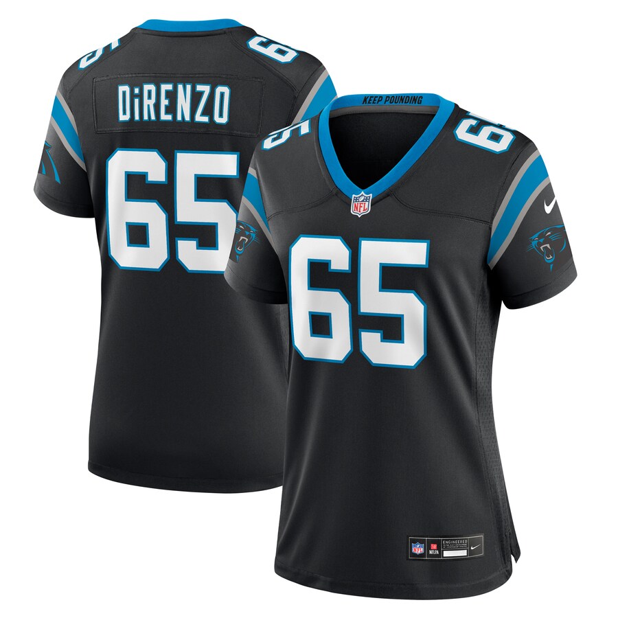Women's Carolina Panthers J.D. DiRenzo Nike  Black  Game Jersey - ujerseystore