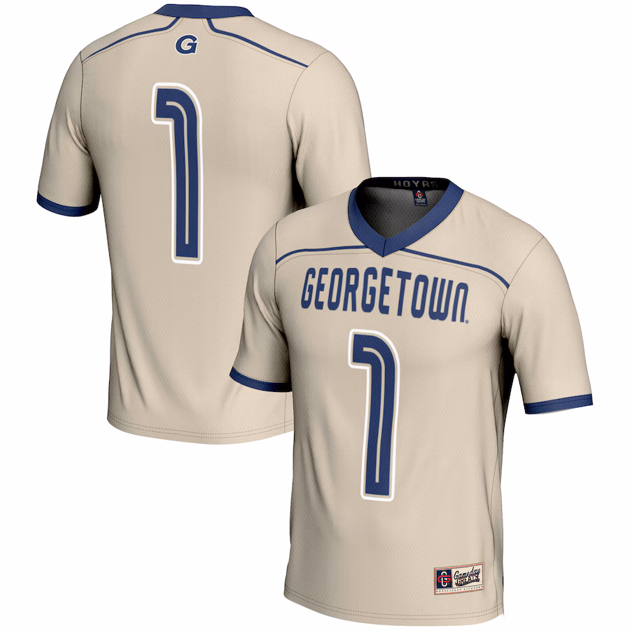 Men's GameDay Greats  Gray Georgetown Hoyas #1 Lightweight Lacrosse Jersey - ujerseystore