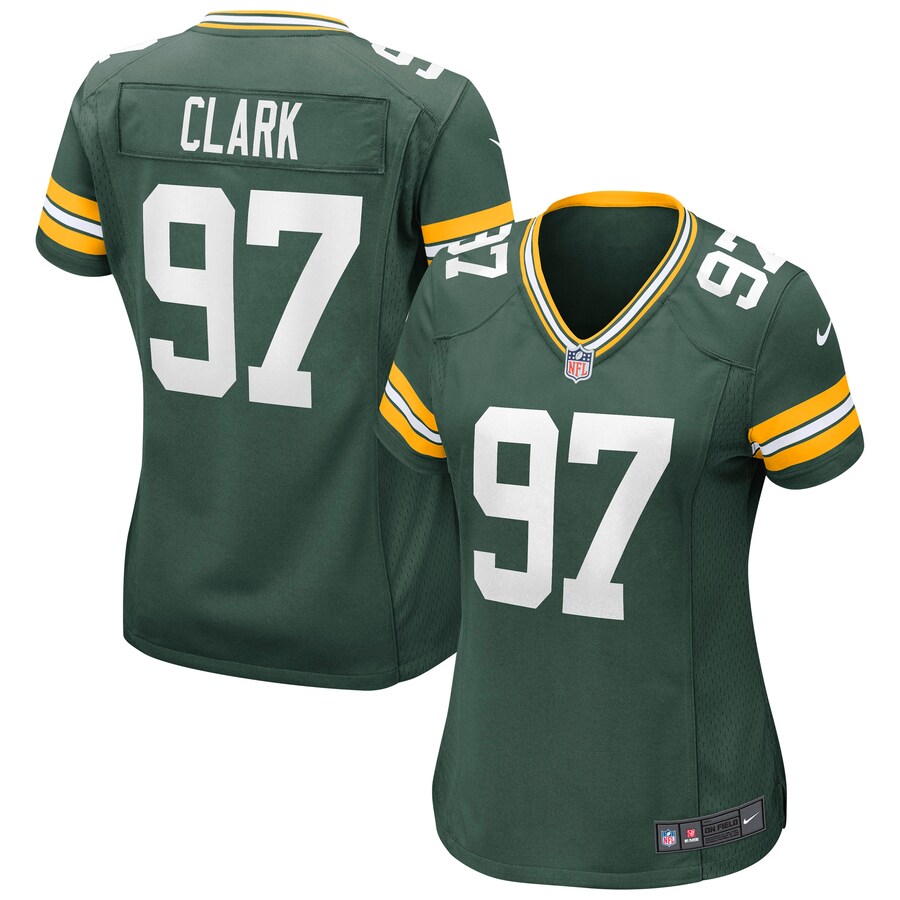 Women's Green Bay Packers Kenny Clark Nike Green Game Jersey - ujerseystore