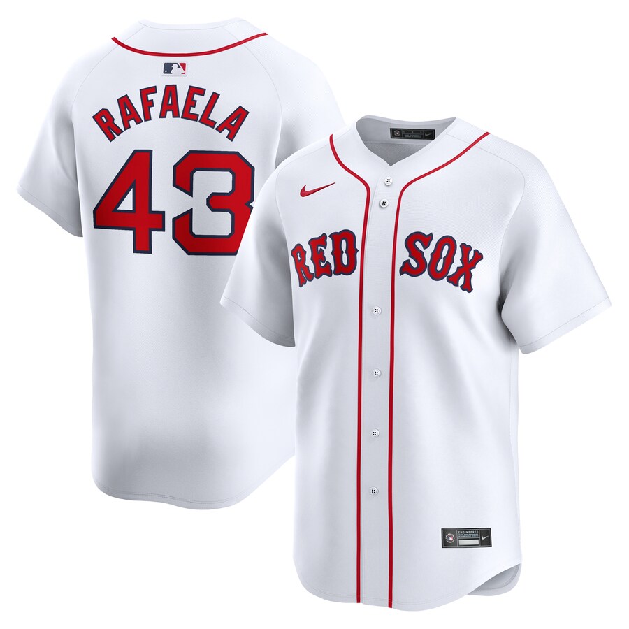 Men's Boston Red Sox Ceddanne Rafaela Nike White Home Limited Player Jersey - ujerseystore
