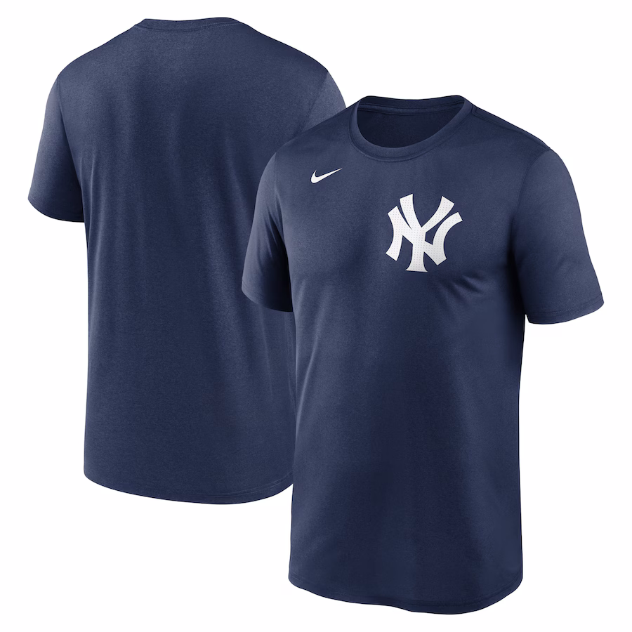 Men's New York Yankees Nike Navy Legend Fuse Wordmark T-Shirt - ujerseystore