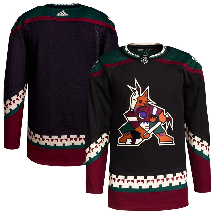 Men's Arizona Coyotes adidas Black Home Primegreen Authentic Pro Blank Jersey - ujerseystore
