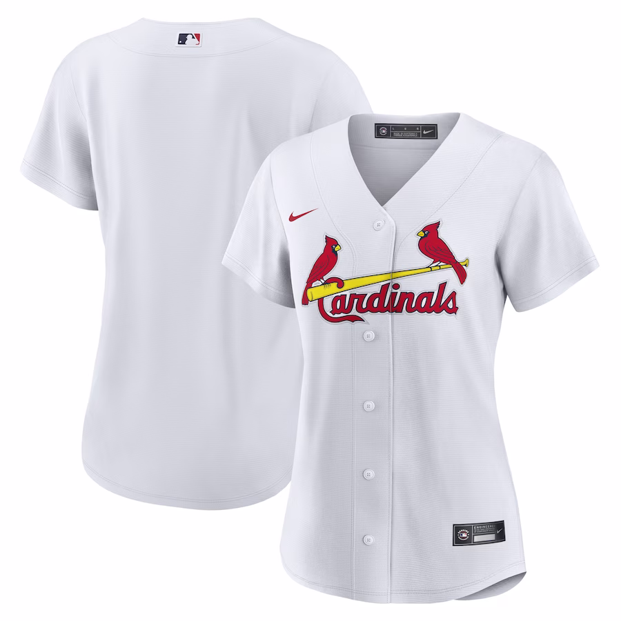 Women's St. Louis Cardinals Nike White Home Replica Team Jersey - ujerseystore