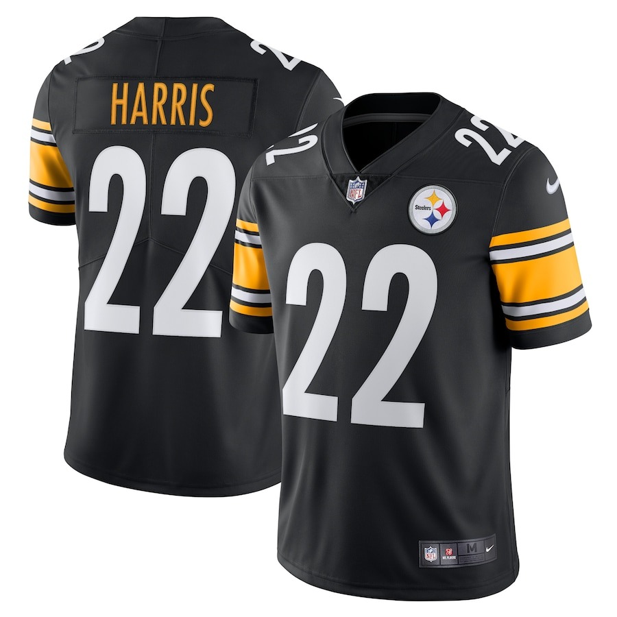 Men's Pittsburgh Steelers Najee Harris Nike Black Vapor Limited Jersey - ujerseystore