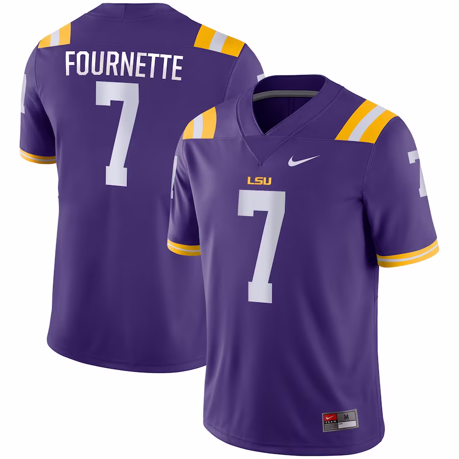 Leonard Fournette LSU Tigers Nike Game Jersey - Purple - ujerseystore