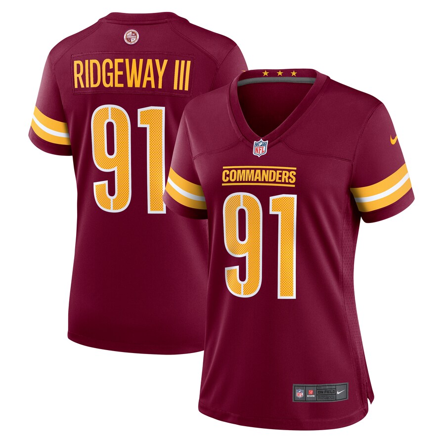 Women's Washington Commanders John Ridgeway Nike  Burgundy  Game Jersey - ujerseystore