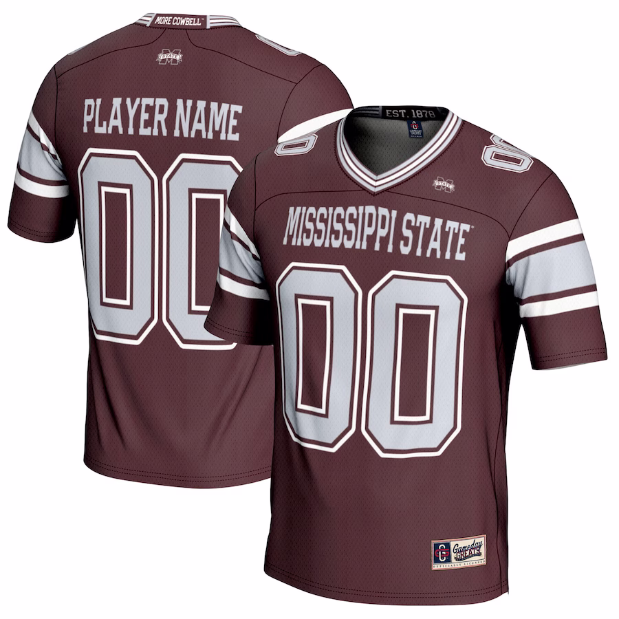 Mississippi State Bulldogs GameDay Greats NIL Pick-A-Player Football Jersey - Maroon - ujerseystore
