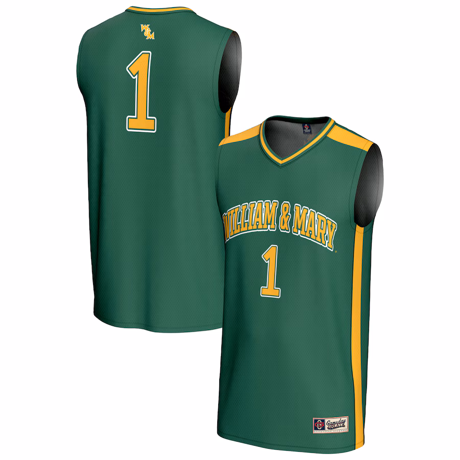 Unisex GameDay Greats #1 Green William & Mary Tribe Lightweight Collegiate Basketball Fashion Jersey - ujerseystore