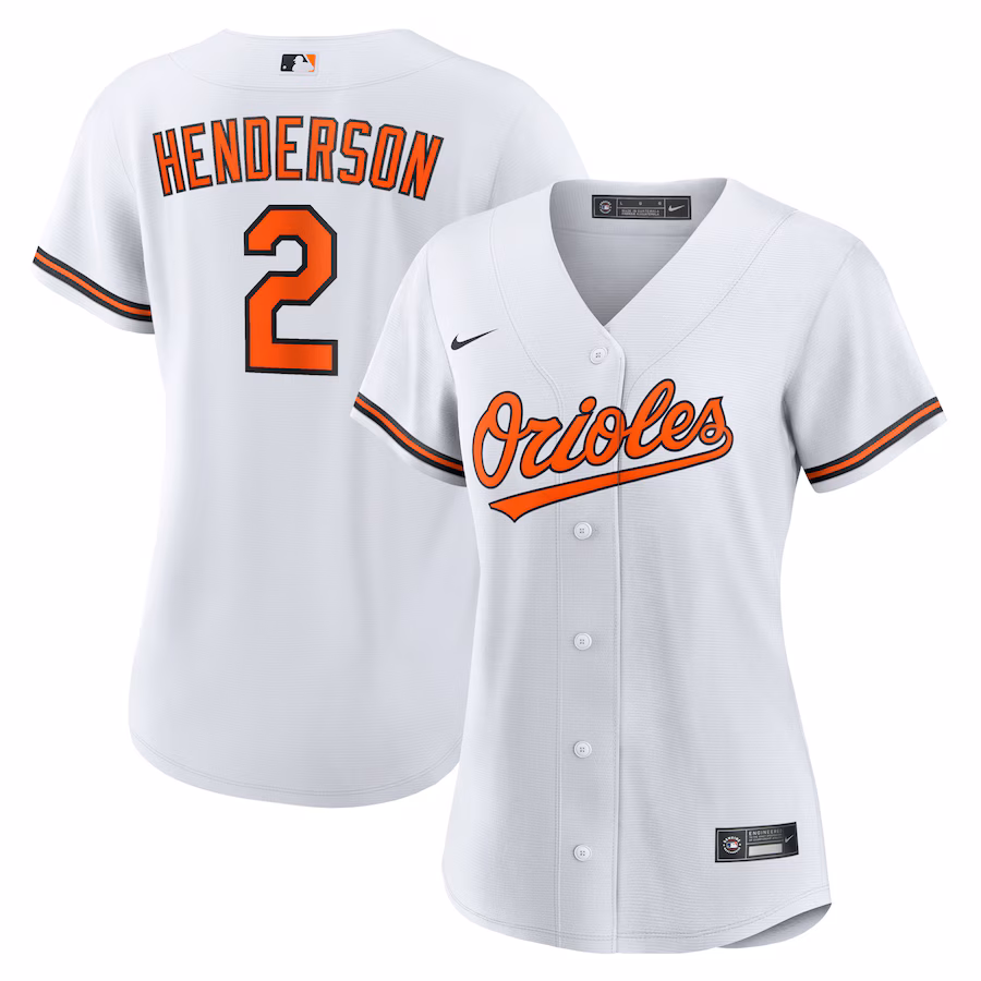 Women's Baltimore Orioles Gunnar Henderson Nike White Replica Player Jersey - ujerseystore