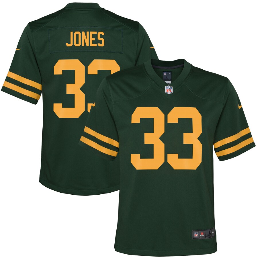Youth Green Bay Packers Aaron Jones Nike Green Game Jersey - ujerseystore