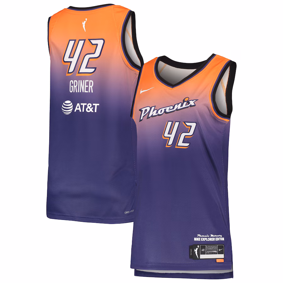 Women's Phoenix Mercury Brittney Griner Nike Purple 2021 Explorer Edition Victory Player Jersey - ujerseystore