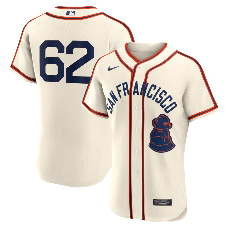 Men's San Francisco Giants Logan Webb Nike Cream 2024 Rickwood Classic Authentic Player Jersey - ujerseystore