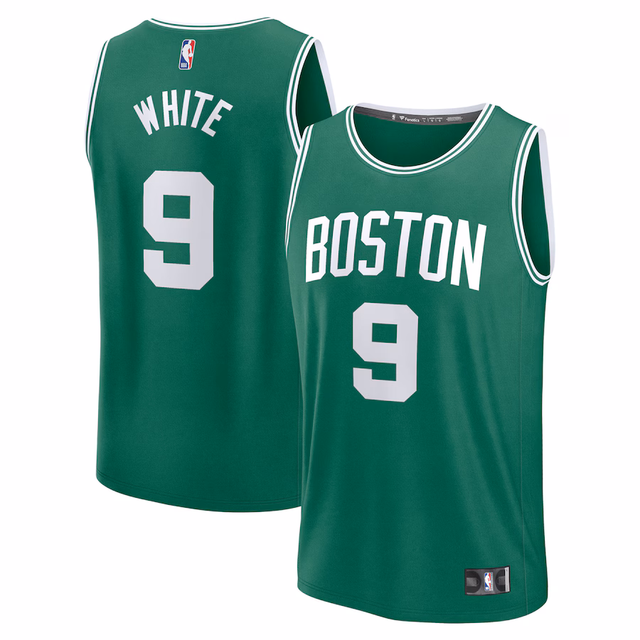Men's Boston Celtics Derrick White Fanatics Kelly Green Fast Break Replica Player Jersey - Icon Edition - ujerseystore