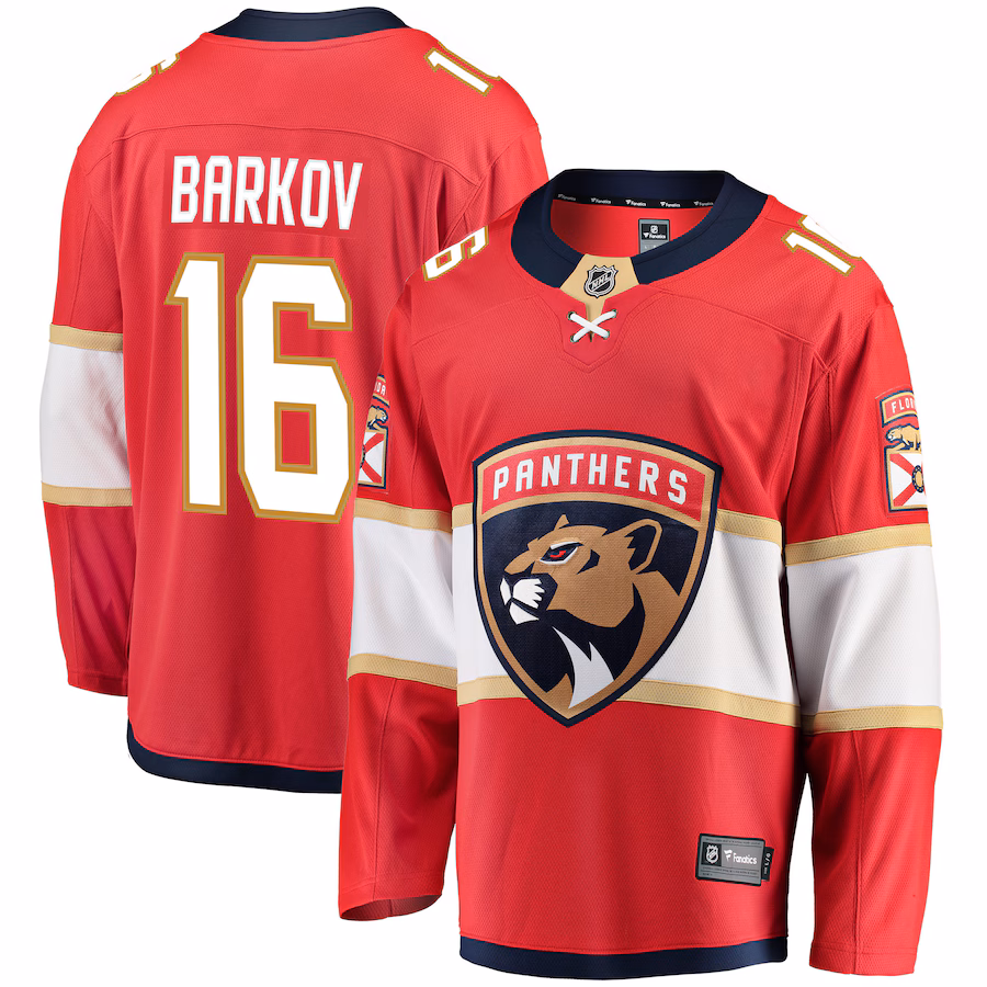 Men's Florida Panthers Aleksander Barkov Fanatics Red Breakaway Jersey - ujerseystore