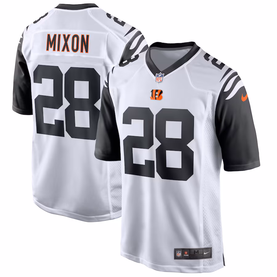 Men's Cincinnati Bengals Joe Mixon Nike White Alternate Game Jersey - ujerseystore