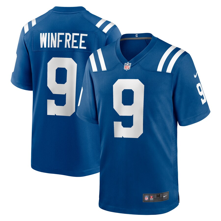 Men's Indianapolis Colts Juwann Winfree Nike  Royal Team Game Jersey - ujerseystore