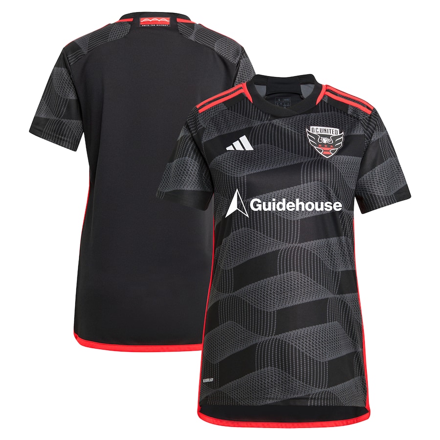 Women's D.C. United  adidas Black 2024 The Icon Kit Replica Jersey - ujerseystore